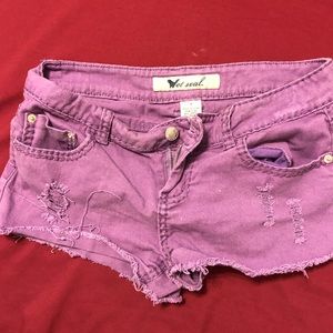 Purple shorts